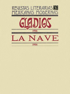 cover image of Gladios, 1916. La Nave, 1916